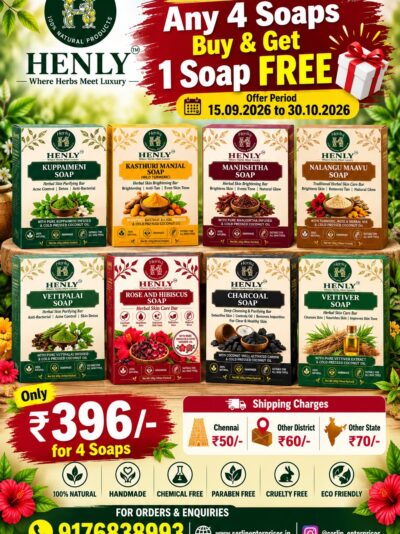 HENLY 4+1 Handmade Soap Combo Offer
