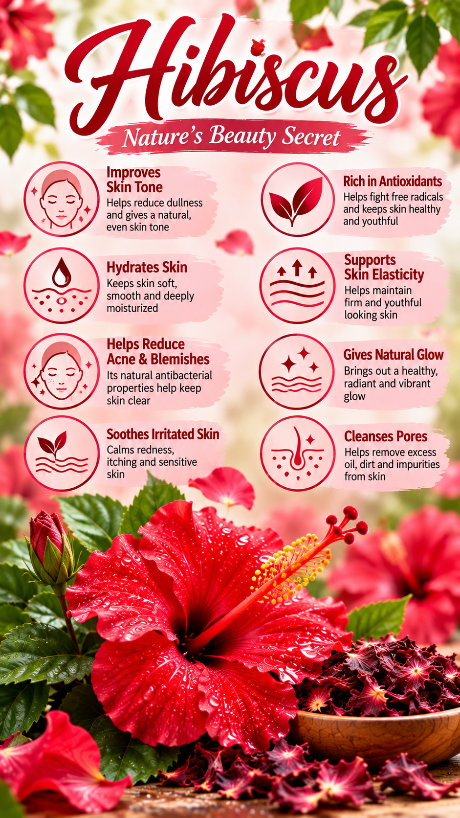 HENLY Rose & Hibiscus Soap - 100g - Image 4